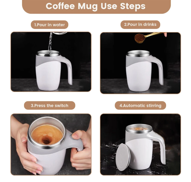 Self Stirring Coffee Mug